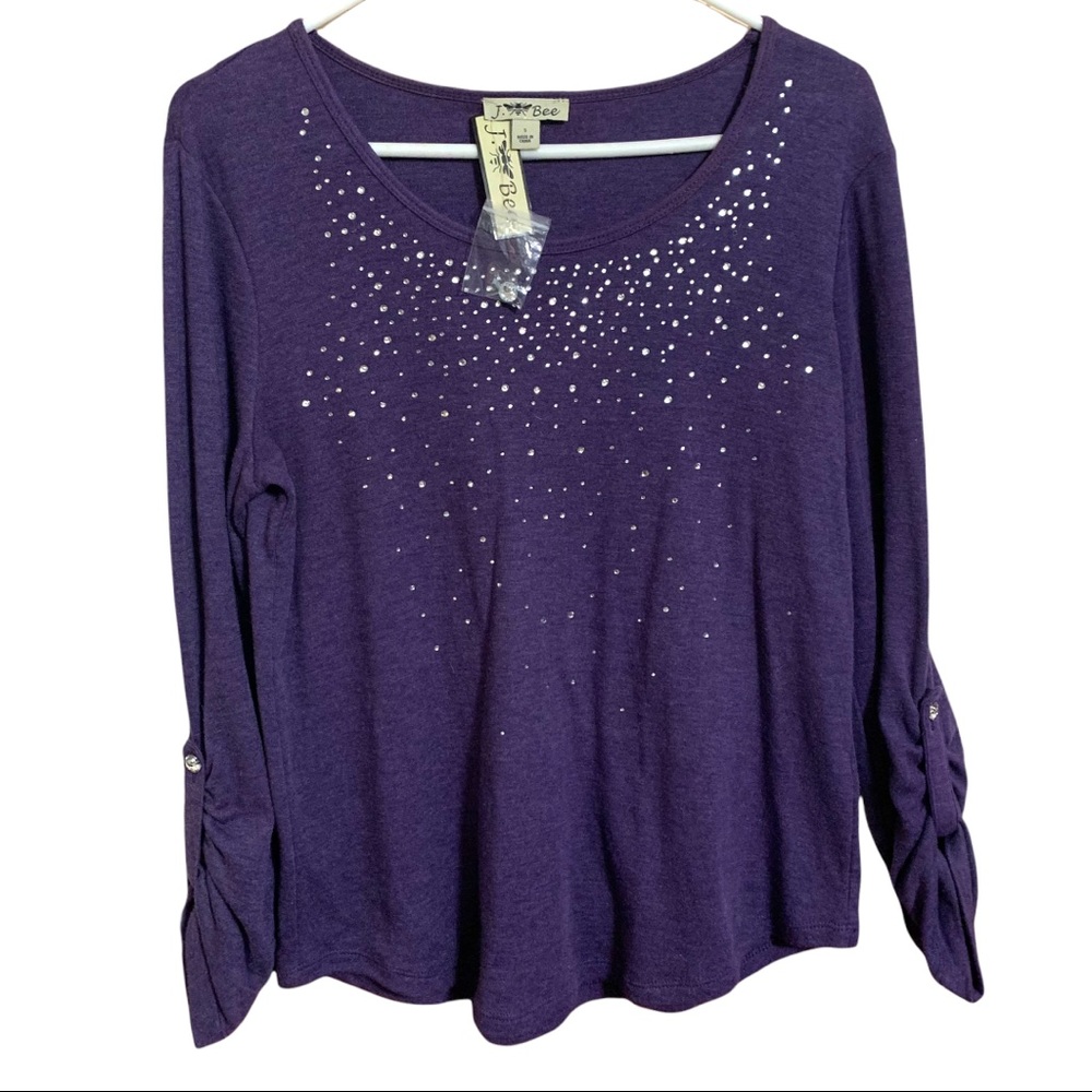 J Bee Purple Sweater S